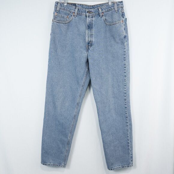 Levi's Other - Vintage Levis 550 Relaxed Fit Blue Jeans‎ 1998 Size 36x32 (Actual 33x31.5) 90s
